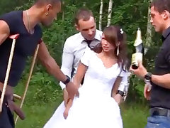 Russian one of a pair luvs an bi-racial group-poke outdoors